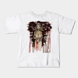 Medusa presents the head of Perseus Kids T-Shirt